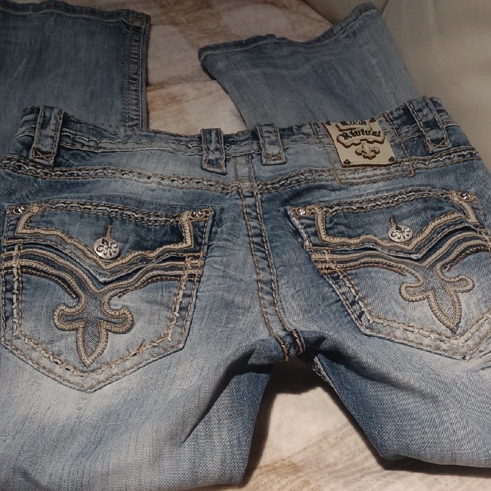 Rock Revival Light Blue Boot Cut Jeans